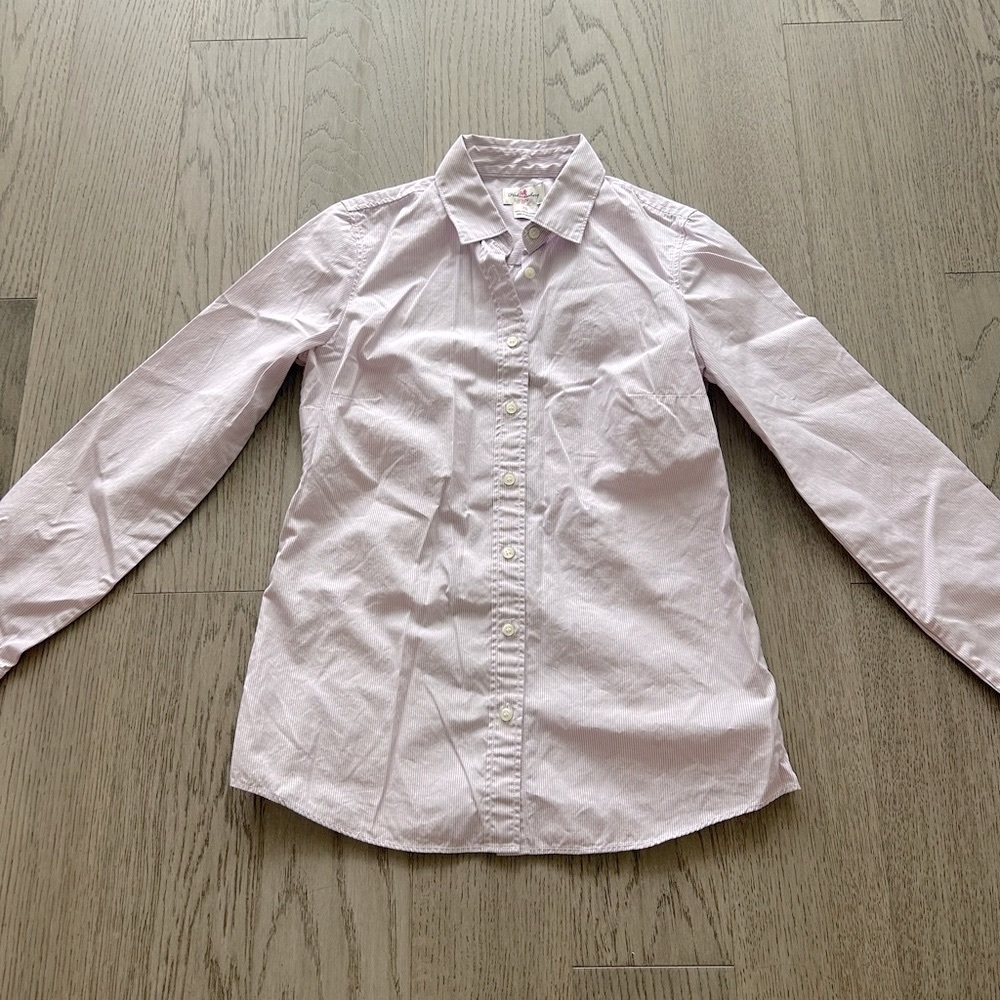 J. Crew Light Pink Striped Shirt